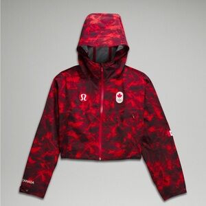RARE TEAM CANADA BEJING 2022 OLYMPIC LULULEMON RAIN JACKET COC LOGO